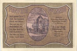 Német Birodalom / Weimari Köztársaság / Schoenberg 1922. 10Pf + 25Pf + 50Pf 3 klf db, teljes sor T:I