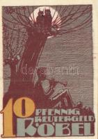 Német Birodalom / Weimari Köztársaság / Röbel 1922. 10Pf + 25Pf + 50Pf 3 klf db, teljes sor T:I,I-