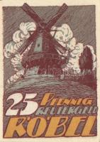 Német Birodalom / Weimari Köztársaság / Röbel 1922. 10Pf + 25Pf + 50Pf 3 klf db, teljes sor T:I,I-