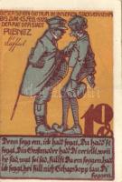 Német Birodalom / Weimari Köztársaság / Ribnitz 1922. 10Pf + 25Pf + 50Pf 3 klf db, teljes sor T:I