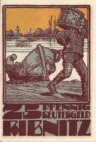 Német Birodalom / Weimari Köztársaság / Ribnitz 1922. 10Pf + 25Pf + 50Pf 3 klf db, teljes sor T:I