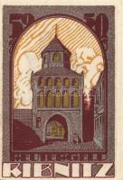 Német Birodalom / Weimari Köztársaság / Ribnitz 1922. 10Pf + 25Pf + 50Pf 3 klf db, teljes sor T:I