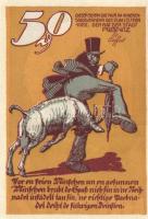 Német Birodalom / Weimari Köztársaság / Ribnitz 1922. 10Pf + 25Pf + 50Pf 3 klf db, teljes sor T:I