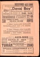 1948 Budapesti Egységes Hálózat (Budapest és Környéke) Betűrendes Távbeszélőnévsora. - Budapesti Egy...