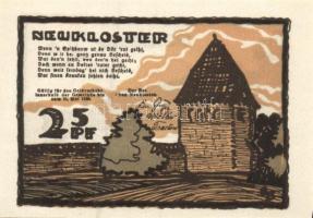 Német Birodalom / Weimari Köztársaság / Neukloster 1922. 10Pf + 25Pf + 50Pf 3 klf db, teljes sor T:I...