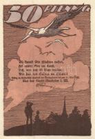 Német Birodalom / Weimari Köztársaság / Neukalen 1922. 10Pf + 25Pf + 50Pf 3 klf db, teljes sor T:I