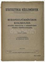 Liber Endre: Budapest-fürdőváros kialakulása különös tekintettel a székesfőváros községi fürdőpolitikájára I. köt. Bp., 1934., Budapest Székesfőváros Házinyomdája. Kiadói papírkötés, gerincen kis sérüléssel 402p.