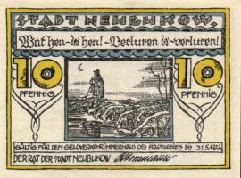 Német Birodalom / Weimari Köztársaság / Neubukow 1922. 10Pf + 25Pf + 50Pf 3 klf db, teljes sor T:I