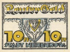 Német Birodalom / Weimari Köztársaság / Neubukow 1922. 10Pf + 25Pf + 50Pf 3 klf db, teljes sor T:I