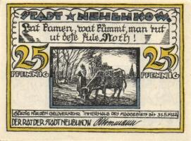 Német Birodalom / Weimari Köztársaság / Neubukow 1922. 10Pf + 25Pf + 50Pf 3 klf db, teljes sor T:I