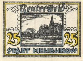 Német Birodalom / Weimari Köztársaság / Neubukow 1922. 10Pf + 25Pf + 50Pf 3 klf db, teljes sor T:I