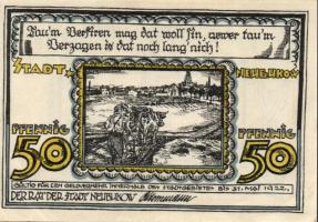 Német Birodalom / Weimari Köztársaság / Neubukow 1922. 10Pf + 25Pf + 50Pf 3 klf db, teljes sor T:I