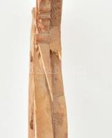 Zsoké faragott fa, lakkozott. Sérült, több helyen 41x20 cm