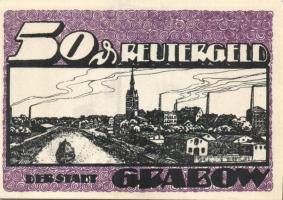 Német Birodalom / Weimari Köztársaság / Grabow 1921. 10Pf + 25Pf + 50Pf 3 klf db, teljes sor T:I,I-