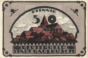 Német Birodalom / Weimari Köztársaság / Gadebusch 1922. 10Pf + 25Pf + 50Pf 3 klf db, teljes sor T:I