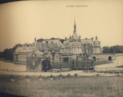 ~1920 A Chantilly kastélyról készített album rengeteg képpel, jó állapotban és francia nyelven / Fre...