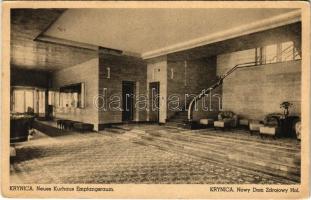 Krynica, Krynica-Zdrój; Neues Kurhaus Empfangsraum / Nowy Dom Zdrojowy Hol / spa reception room, interior