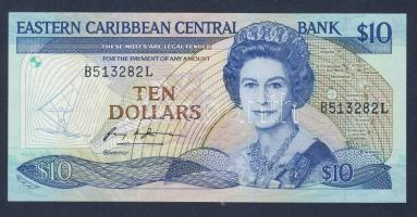 Kelet-Karibi Államok 1985-93. 10$ "L" T:I