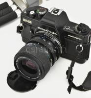 Pralktica BMS fényképezőgép + Chinon objektív + fotóállvány