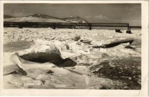 Wien, Vienna, Bécs; Eisstoss 1929 / frozen Danube with ice