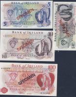 Észak-Írország/Bank od Ireland 1995. 1Ł, 5Ł, 10Ł, 100Ł Specimen gyűjtői kiadások! T:I