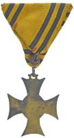 1913. "Mozgósítási Kereszt / 1912-1913-as Emlékkereszt" bronz kitüntetés mellszalagon T:VF...