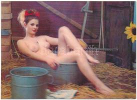 5 db MODERN erotikus3D dimenziós képeslap / 5 modern erotic 3D dimensional postcards