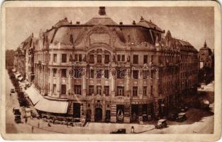 1942 Temesvár, Timisoara; Lloyd palota, Baruch és Társa üzlete / street view, tram, palace, shops, automobiles (EB)