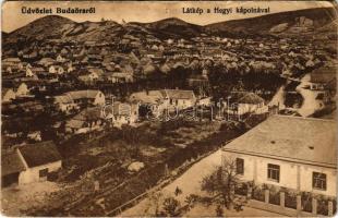 1915 Budaörs, látkép a hegyi kápolnával (fl)