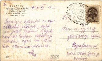 1942 Budapest XIV. Budapesti Nemzetközi Vásár "Háborús Vásár" a Városligetben, "Egysé...
