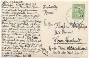 1915 Nagydisznód, Heltau, Cisnadie; Eine Szene aus Wallensteins Lager, Generalprobe / jelenet a Wall...