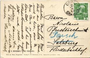 1912 SMS Erzherzog Franz Ferdinand az Osztrák-Magyar Haditengerészet Radetzky-osztályú csatahajója /...