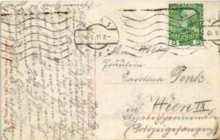 1911 SMS Erzherzog Franz Ferdinand az Osztrák-Magyar Haditengerészet Radetzky-osztályú csatahajója /...