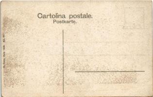 SMS Erzherzog Franz Ferdinand az Osztrák-Magyar Haditengerészet Radetzky-osztályú csatahajója este /...