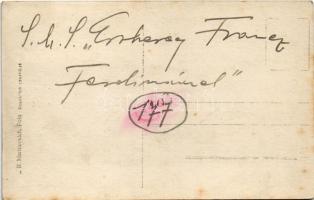 SMS Erzherzog Franz Ferdinand az Osztrák-Magyar Haditengerészet Radetzky-osztályú csatahajója / K.u....