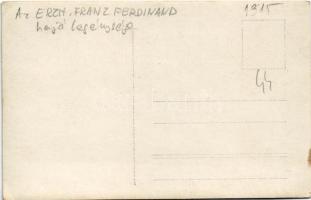 1915 SMS Erzherzog Franz Ferdinand az Osztrák-Magyar Haditengerészet Radetzky-osztályú csatahajó mat...