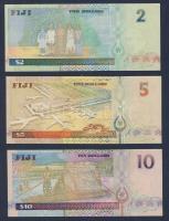 Fidzsi-szigetek 1996. 2$, 5$ + 2002. 10$ T:I