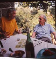 Ács Irén (1924-2015): Híres emberekről készült portrék, 9 db színes diapozitív, 6x6 cm körül