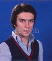 Ács Irén (1924-2015): Híres emberekről készült portrék, 9 db színes diapozitív, 6x6 cm körül