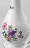 Herend asztali lámpa. Jelzett, kézzel festett, hibátlan, teljes magassága búrával: 41 cm