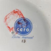 Cero kacsapár. Jelzett, kézzel festett, hibátlan, 14x9x11 cm