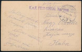 1917 Képeslap K.u.k. Feldspital No 1303 +TP 379b