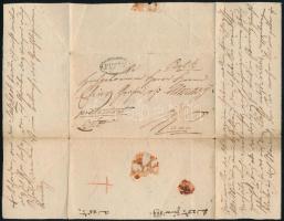 1829 Pest, Almásy grófnőnek címzett, német nyelvű levél