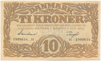 Dánia 1943. 10K &quot;H&quot; sorozatjel &quot;Svendsen - Pugh&quot; T:F szép papír Denmark 1943. 10 Kroner &quot;H&quot; prefix, &quot;Svendsen - Pugh&quot; C:F fine paper Krause P#31