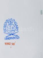 Herend Apponyi zöld mintás hamuzó. Jelzett, hibátlan, 13,5x11 cm