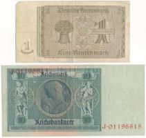 Német Birodalom 1929. 10M + 1937. 1M T:F,VG egyik szép papír
German Empire 1929. 10 Reichsmark + 19...