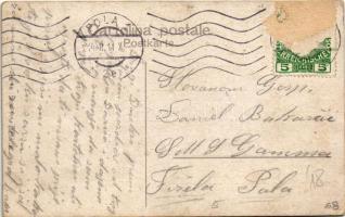 1911 SMS Radetzky az Osztrák-Magyar Haditengerészet Radetzky-osztályú csatahajója este / K.u.K. Krie...