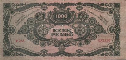 Kis magyar korona, pengő tétel 7db 1920-45-ig, benne egyes példányok erős papírráncokkal, látványos ...