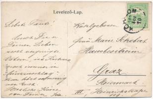 1909 Segesvár, Schässburg, Sighisoara; télen este. Fritz Teutsch kiadása / in winter at night (EK)