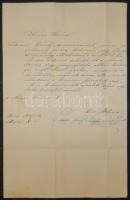 1847 gr. erdődi Pálffy Lipót a Pozsony vármegyei főispáni helytartó saját kézzel aláírt ajánlólevele Körmöcbánya tanácsának melyben Litsauer Károlyt javasolja a megüresedő orvosi állásra / Recomendation letter for Cremnitz doctoral position signed by duke Pálffy Lipót